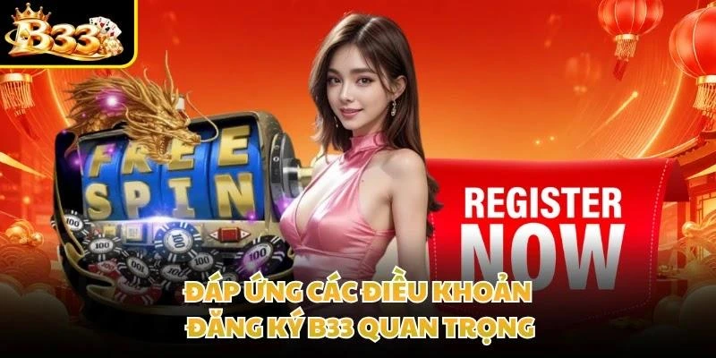 Đáp ứng các điều khoản đăng ký B33 quan trọng