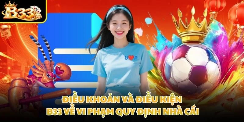 Điều khoản và điều kiện B33 về vi phạm quy định nhà cái