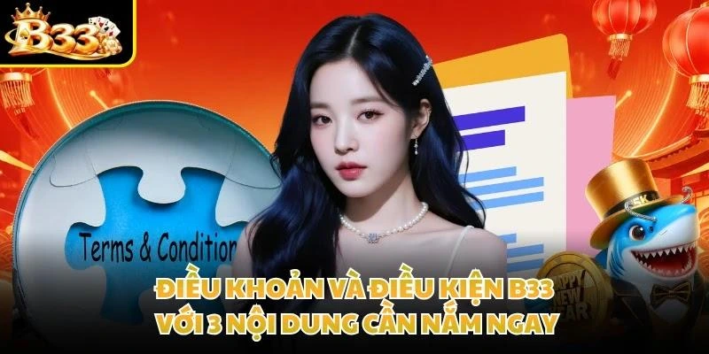 Điều Khoản Và Điều Kiện B33 Với 3 Nội Dung Cần Nắm Ngay